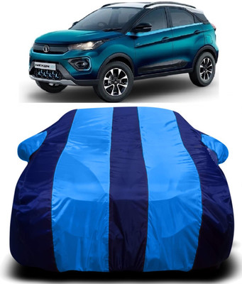 S Shine Max Car Cover For Tata Nexon EV (With Mirror Pockets)(Multicolor)