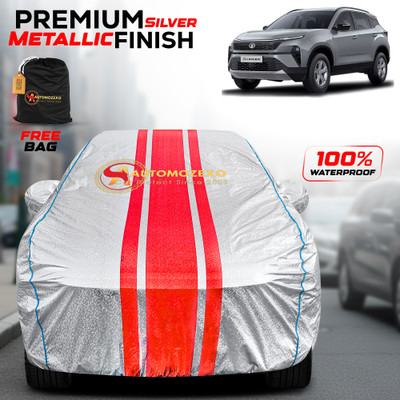 AUTOMOZEXO Car Cover For Tata Harrier (With Mirror Pockets)(Silver)