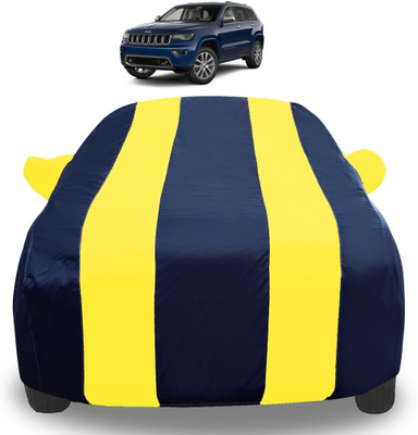 Auto Hub Car Cover For Jeep Compass (With Mirror Pockets)(Yellow)