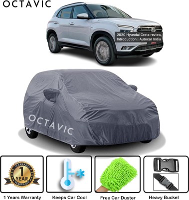 Fagorvicape Car Cover For Hyundai Creta (With Mirror Pockets)(Grey)