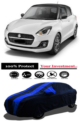 Amexride Car Cover For Maruti Suzuki Swift AMT ZXI Plus Petrol (With Mirror Pockets)(Multicolor)