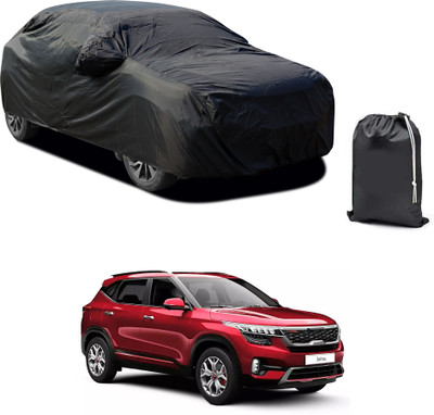 PAGORA Car Cover For Kia SELTOS (With Mirror Pockets)(Black)