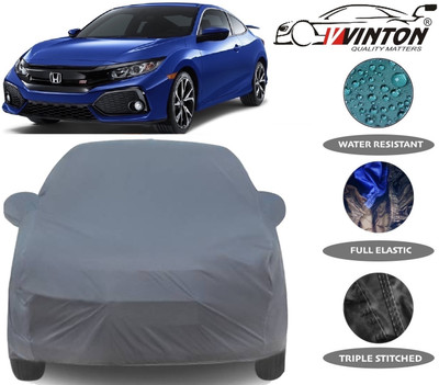 V VINTON Car Cover For Honda Civic (With Mirror Pockets)(Grey)