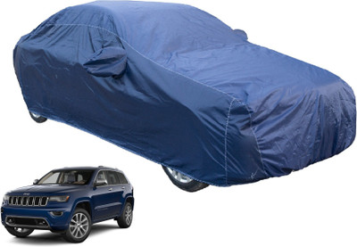 Auto Hub Car Cover For Jeep Compass (With Mirror Pockets)(Blue)