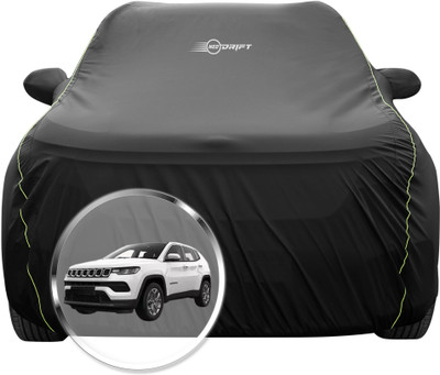 Neodrift Car Cover For Jeep Compass (With Mirror Pockets)(Black)
