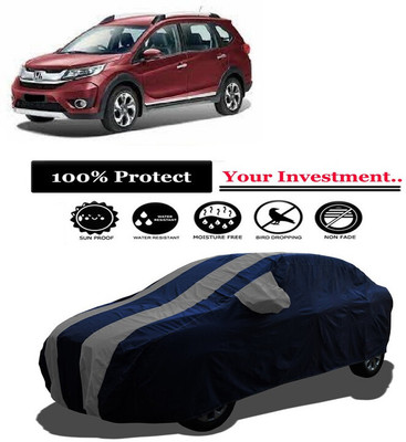 Amexride Car Cover For Honda BRV i-VTEC VX MT Petrol (With Mirror Pockets)(Grey)