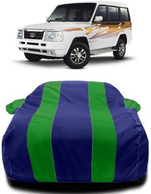 Autoprime Car Cover For Tata Sumo DX (With Mirror Pockets)(Green, Blue)