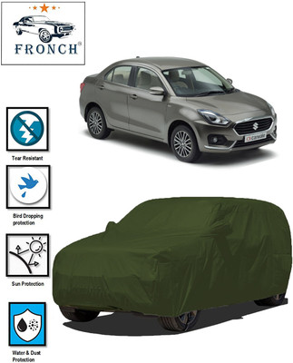 FRONCH Car Cover For Maruti Suzuki Swift Dzire (With Mirror Pockets)(Green)