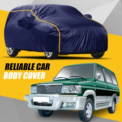 NEBITS Car Cover For Toyota Qualis (With Mirror Pockets)(Multicolor)
