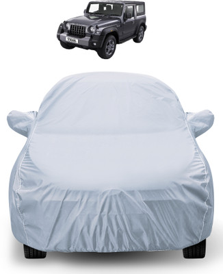 MOCKHE Car Cover For Mahindra Thar (With Mirror Pockets)(Silver)