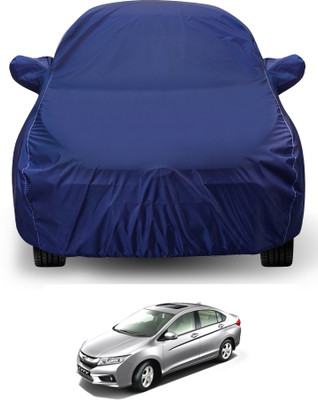 Auto Hub Car Cover For Honda City i-Dtec (With Mirror Pockets)(Blue)