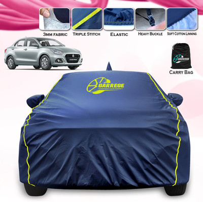 GARREGE Car Cover For Maruti Suzuki Dzire (With Mirror Pockets)(Blue, For 2019, 2020, 2021, 2022, 2023, 2024 Models)