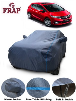 Frap Car Cover For Honda Jazz (With Mirror Pockets)(Grey, For 2015, 2016, 2017, 2018, 2019, 2020, 2021 Models)