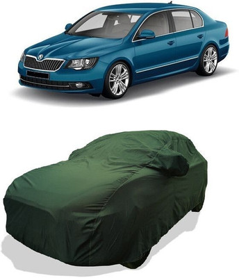 QLAX Car Cover For Hyundai Superb Elegance 1.8 TSI AT (With Mirror Pockets)(Green)