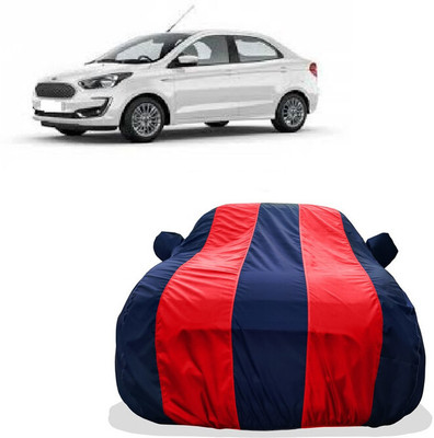 Tricway Car Cover For Ford Figo Aspire Titanium Diesel (With Mirror Pockets)(Red)