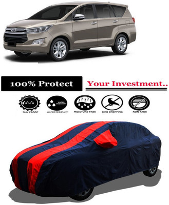 Amexride Car Cover For Toyota Innova 2.0L (With Mirror Pockets)(Red)