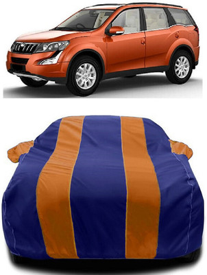 Autoprime Car Cover For Mahindra XUV500 W6 1.99 mHawk (With Mirror Pockets)(Orange, Blue)