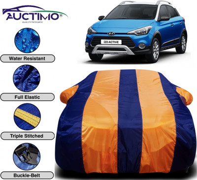 AUCTIMO Car Cover For Hyundai i20 Active (With Mirror Pockets)(Multicolor)