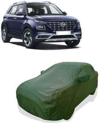 Tricway Car Cover For Hyundai Venue (With Mirror Pockets)(Green)