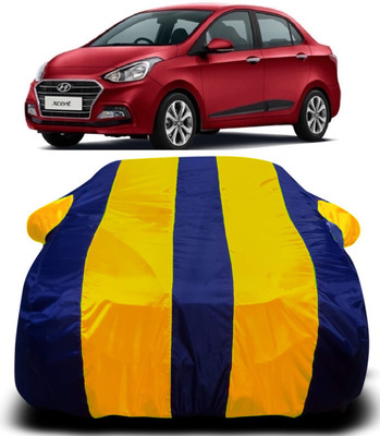 AXLOZ Car Cover For Hyundai Xcent (With Mirror Pockets)(Multicolor)