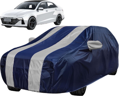 Auto Hub Car Cover For Hyundai Verna (With Mirror Pockets)(Silver)