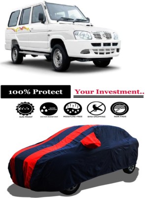 Amexride Car Cover For ICML Extreme Xciter CRDFi 9Seater BSIII (With Mirror Pockets)(Red)