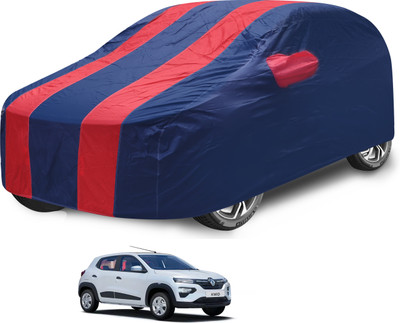 Auto Hub Car Cover For Renault Kwid (With Mirror Pockets)(Red)