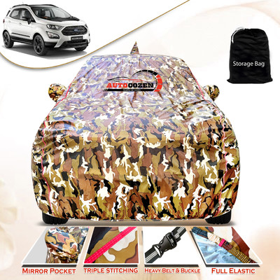AUTOCOZEN Car Cover For Ford Ecosport (With Mirror Pockets)(Multicolor)