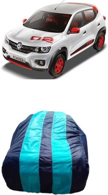 ATBROTHERS Car Cover For Renault Kwid 1.0 RXT AMT Opt Petrol (Without Mirror Pockets)(Blue, Multicolor)