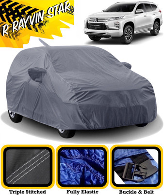 R Rayvin Star Car Cover For Mitsubishi Pajero Sport (With Mirror Pockets)(Grey)