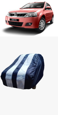 SRI GORAKHNATH TRADERS Car Cover For Mahindra Verito (Without Mirror Pockets)(White, Blue)