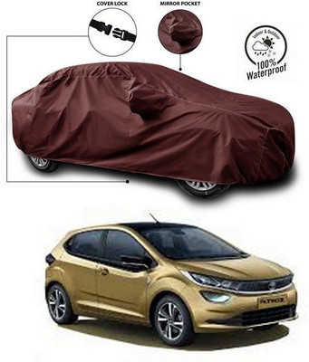 ANTHUB Car Cover For Tata Altroz (With Mirror Pockets)(Maroon)