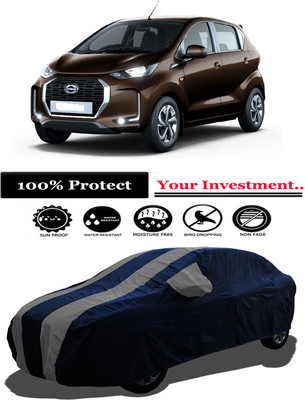 Amexride Car Cover For Datsun Redi GO D (With Mirror Pockets)(Grey)