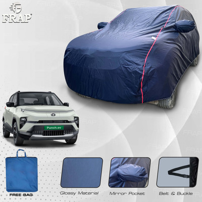 Frap Car Cover For Tata Punch EV, Punch (With Mirror Pockets)(Blue, Red, For 2024 Models)