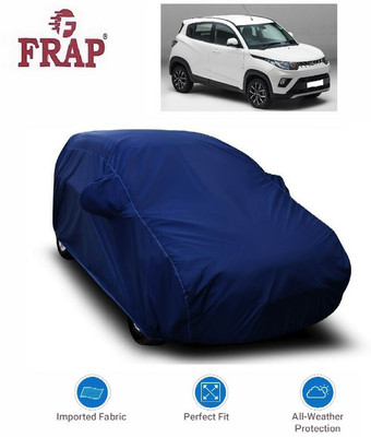 Frap Car Cover For Mahindra KUV100 (With Mirror Pockets)(Blue)