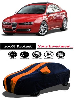 Amexride Car Cover For Alfa Romeo Sedan 159 1750 TBi Ti (With Mirror Pockets)(Orange)