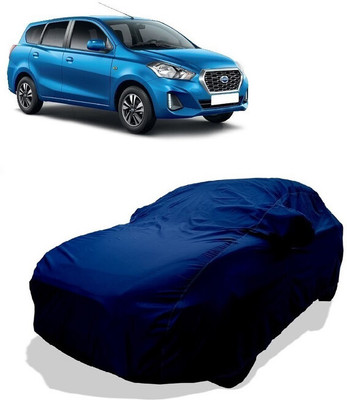 Coxtor Car Cover For Datsun Go Plus D Petrol (With Mirror Pockets)(Green)