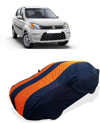 QLAX Car Cover For Maruti 800 Std BSII (With Mirror Pockets)(Orange)