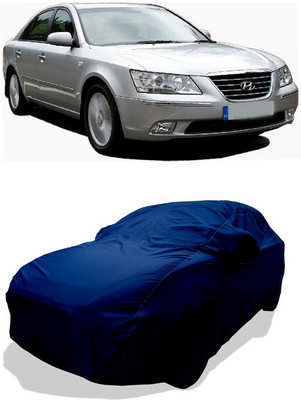 Coxtor Car Cover For Hyundai Sonata Embera (With Mirror Pockets)(Blue)