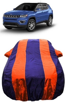 Wegather Car Cover For Jeep Compass 2.0 Limited Plus Diesel (With Mirror Pockets)(Orange)