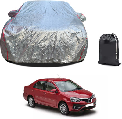 PAGORA Car Cover For Toyota Etios (With Mirror Pockets)(Silver, For 2019, 2020, 2021, 2022, 2023 Models)