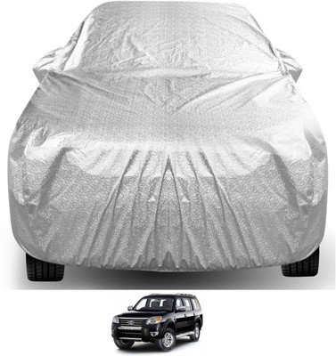Auto Hub Car Cover For Ford Endeavour (With Mirror Pockets)(Silver)