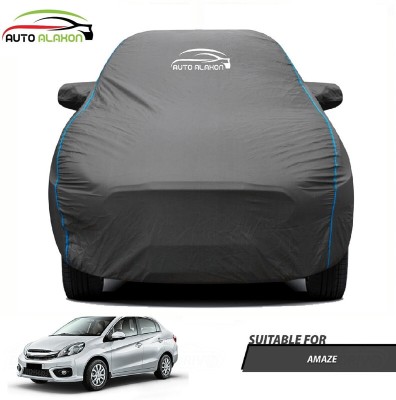 AUTO ALAXON Car Cover For Honda Amaze (With Mirror Pockets)(Black)