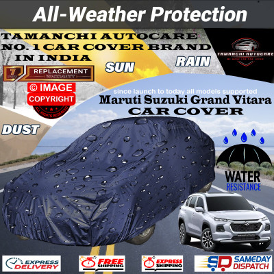 Tamanchi Autocare Car Cover For Maruti Suzuki Grand Vitara(Blue)