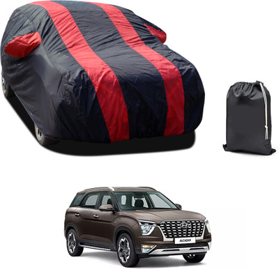 PAGORA Car Cover For Hyundai Alcazar (With Mirror Pockets)(Red, For 2019, 2020, 2021, 2022, 2023 Models)