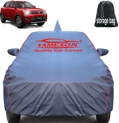 FAMEXON Car Cover For Mahindra XUV 300 (With Mirror Pockets)(Grey)