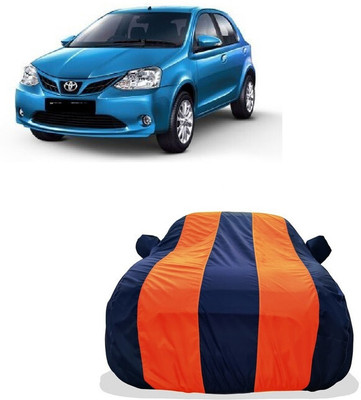 Tricway Car Cover For Toyota Etios Liva VX (With Mirror Pockets)(Orange)