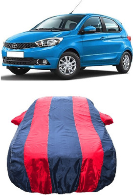 Wegather Car Cover For Tata Tiago 1.2 Revotron XM Option (With Mirror Pockets)(Red)