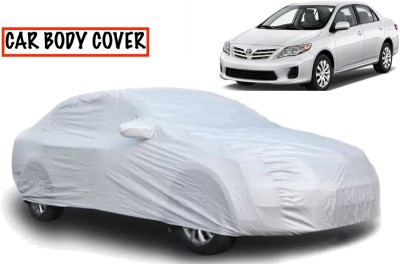 AUCTIMO Car Cover For Toyota Corolla (With Mirror Pockets)(Silver)