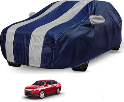 Auto Hub Car Cover For Honda Amaze (Without Mirror Pockets)(Blue, Silver, For 2018 Models)